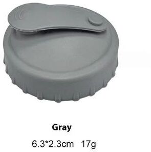 Inspired Finds Best Selling Silicone Lids For Cans, Soda Cans, Cups, Cola Seals, And Beer Bottles Reusable, Easy To Use grey