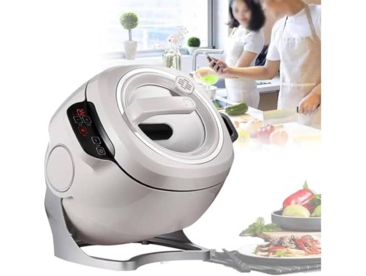 Gewerbliche Küchenmaschine, 6-Liter-Automatikkocher mit 360°-Drehung und 3D-Heizung, für den Einsatz in der heimischen und Restaurantküche