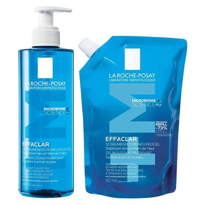 La Roche Posay Effaclar Schäumendes Reinigungsgel + Re 2x400 ml Gel