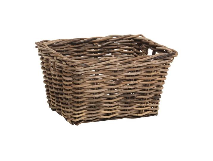 Korb Basket, Van Der Leeden, grau, Holz