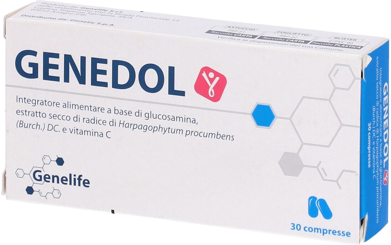 GENELIFE Srl Genedol, 30 Compresse