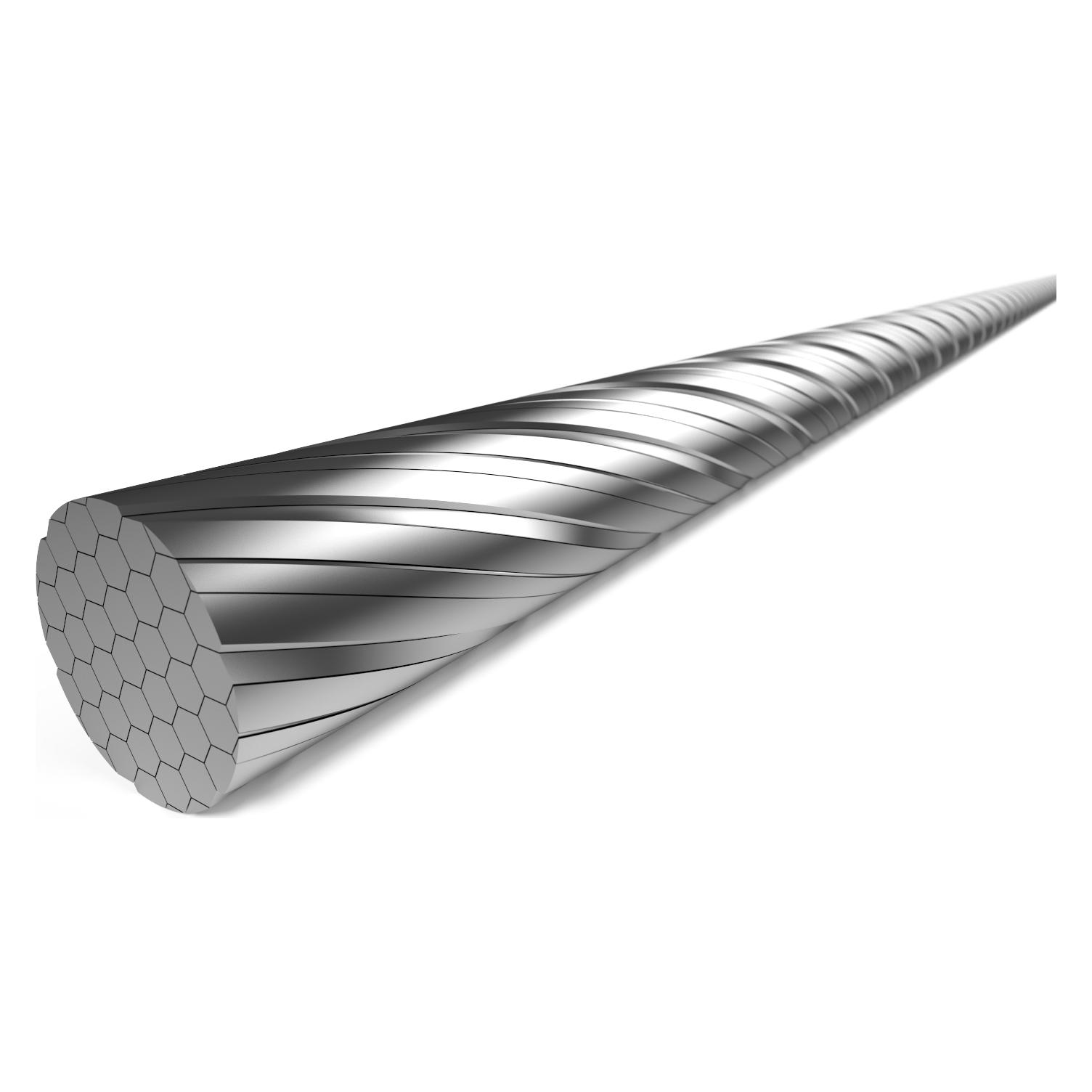 Elvedes übertragungskabel 7x7 edelstahl-slick-draht ø1,1mm mit n-kopf ø4x4 (6472RVS-49-SLICK)