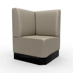 BIG Möbel GmbH Gastro Eckbank Amsterdam | 64x64 cm | Kunstleder Taupe | Glatt