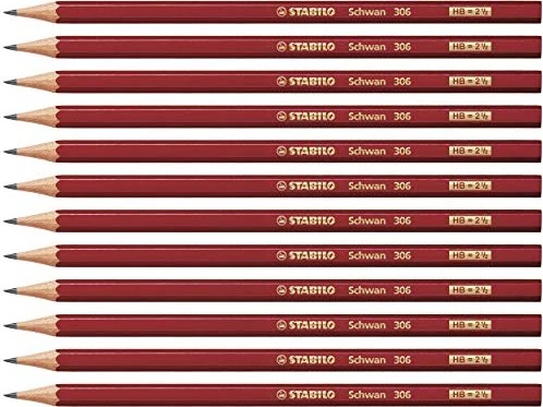 STABILO Schwan, rot HB 12 St, 12 Stück