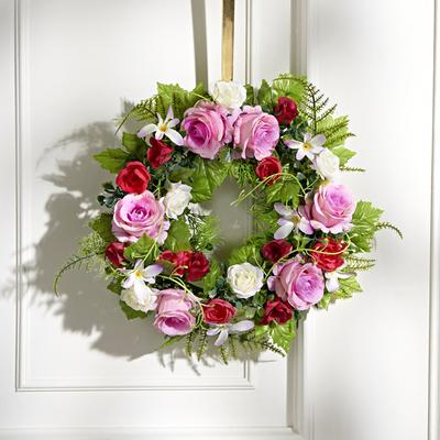 Kunstblumenkranz Rosen