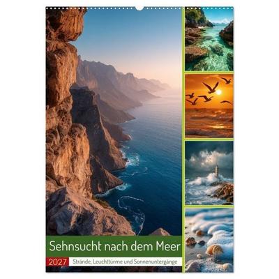 Sehnsucht nach dem Meer (Wandkalender 2027 DIN A2 hoch), CALVENDO Monatskalender