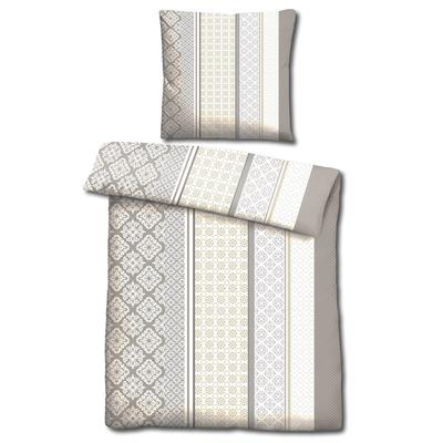 CloudComfort Basic Mikrofaser Bettwäsche beige 155 x 220 + 80 x 80 cm
