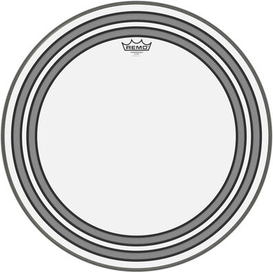Remo "24" Powersonic Bass Clear" transparent