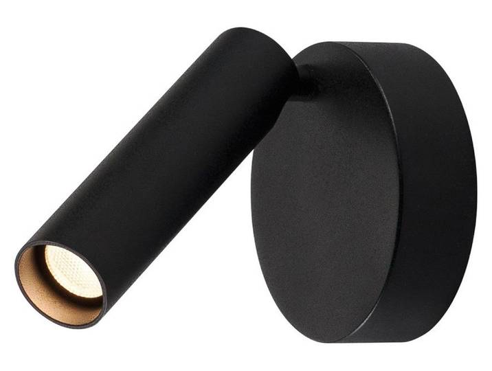 KARPO 30 Single Spot\, Applique murale et plafonnier rond noir LED\, 3000K