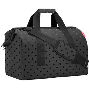 Reisenthel Reisetasche Allrounder L, glossy dots black, 48 cm, aus Polyester, 30 Liter