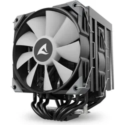 Sharkoon A60 RGB Black Air Cooler (159 mm), CPU Kühler, Schwarz