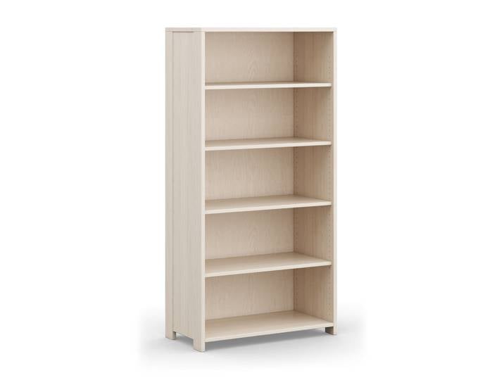 Naturwohnen Massivholz Regal Arbor breit 90x200x45 cm Kiefer naturweiß lasiert mit bioola® nature