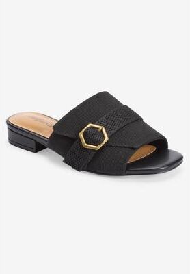 Women's The Holden Slip On Mule by Comfortview in Black (Size 9 M)