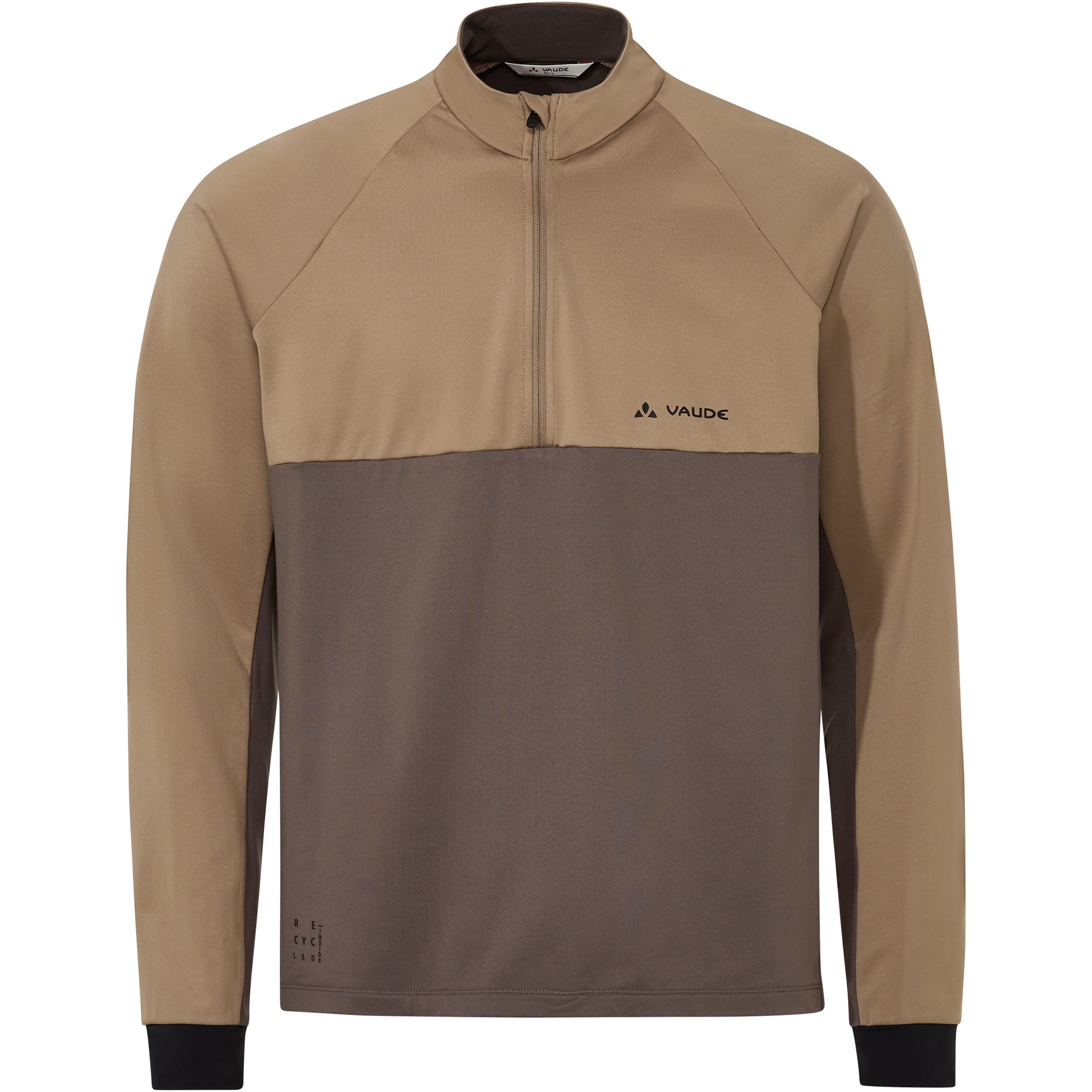 Vaude Qimsa Half Zip Herren Longsleeves beige Größe S Mountainbike | Gravel Elastisch