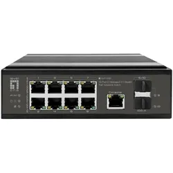 LevelOne IGP-1091 Managed L3 2.5G Ethernet (100/1000/2500) Power over Ethernet (PoE) Desktop-/Wandmontage Schwarz