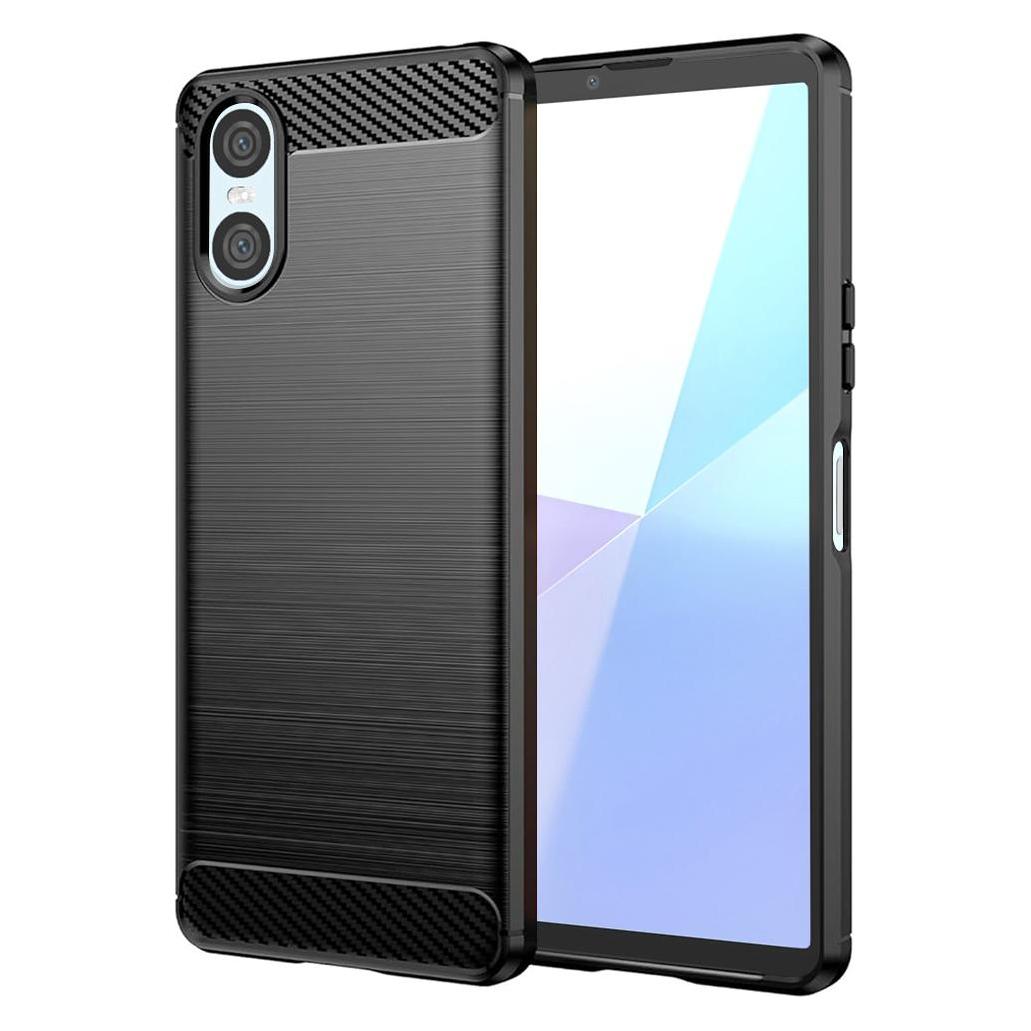 Techsuit - Carbon Silicone - Sony Xperia 10 VI - Black (Sony Xperia 10 VI) (56351446)