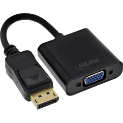 InLine Basic DisplayPort zu VGA Adapterkabel, schwarz, 0,15m