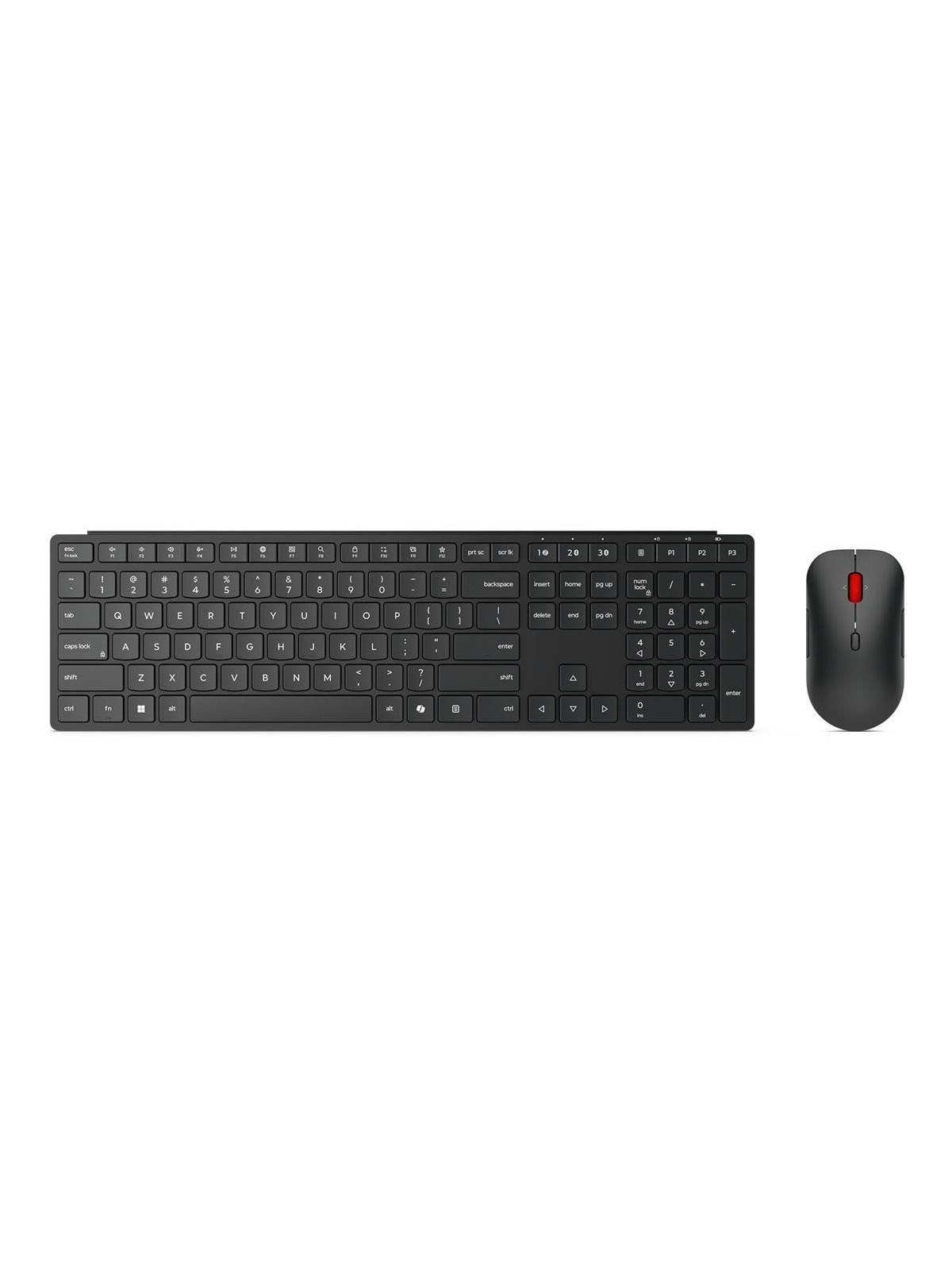 Lenovo Pro Combo 6000 - keyboard and mouse set - QWERTZ - German - eclipse black Input Device - Tastatur & Maus Set - Deutsch - Schwarz