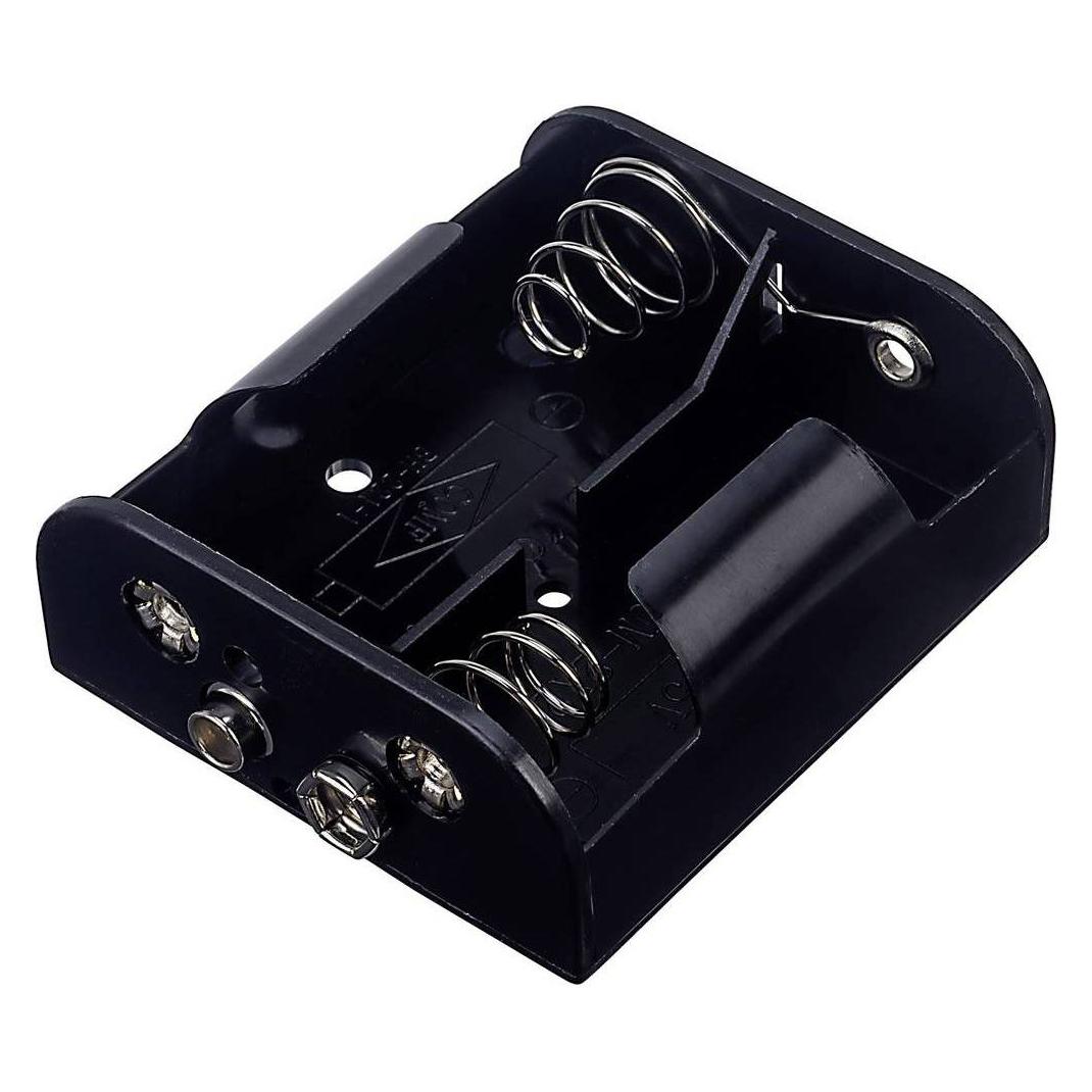 Tru Components Batteriehalter 2x Druckknopfanschluss (BH-221B)