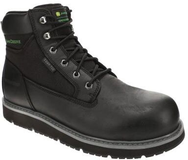 John Deere Built by Skechers Flex-Wedge Ranger-Hollow Rapids-256111 - Mens 7 Black Boot Medium