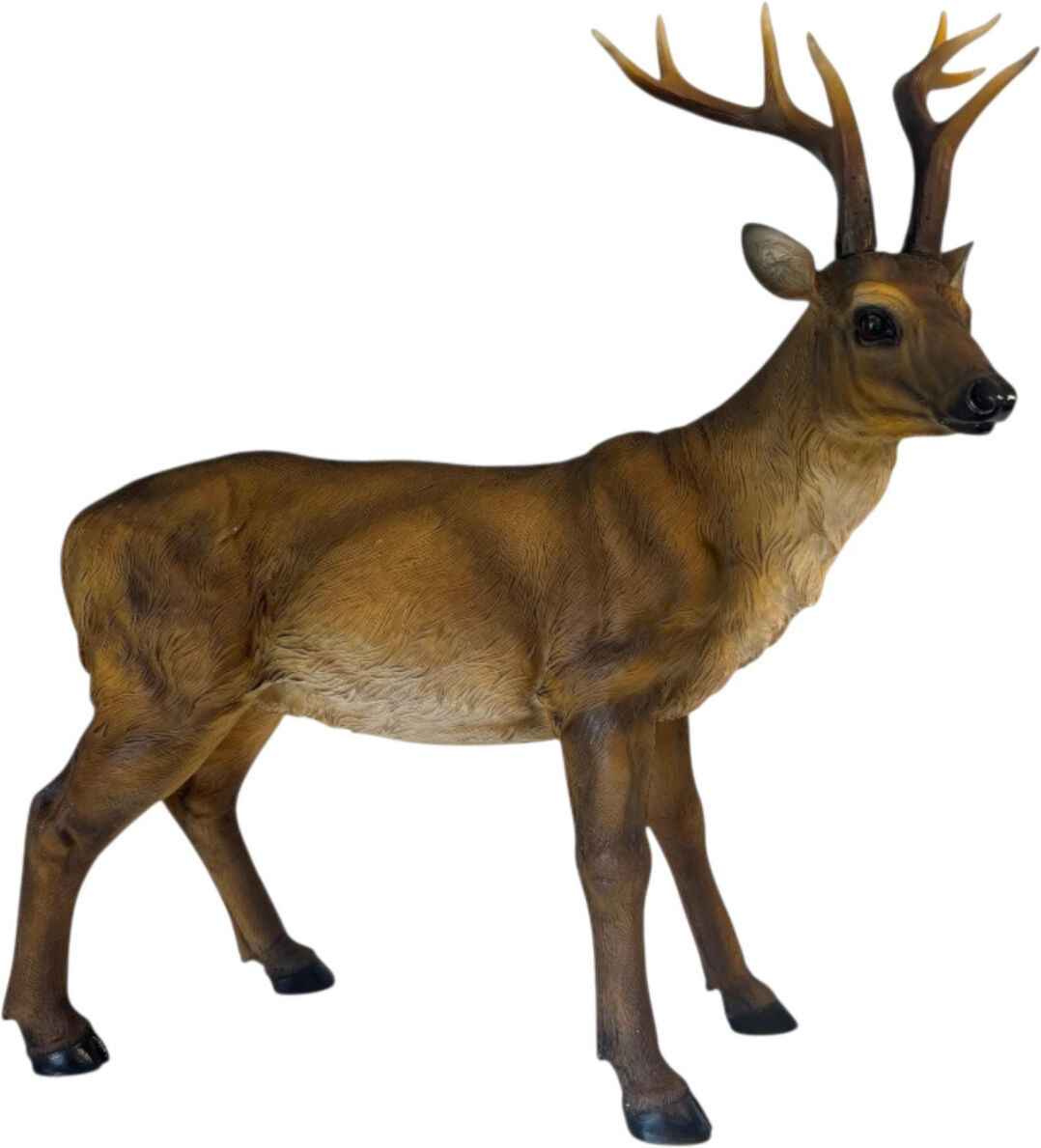 FD Dekofigur Hirsch 63 x 69 cm braun