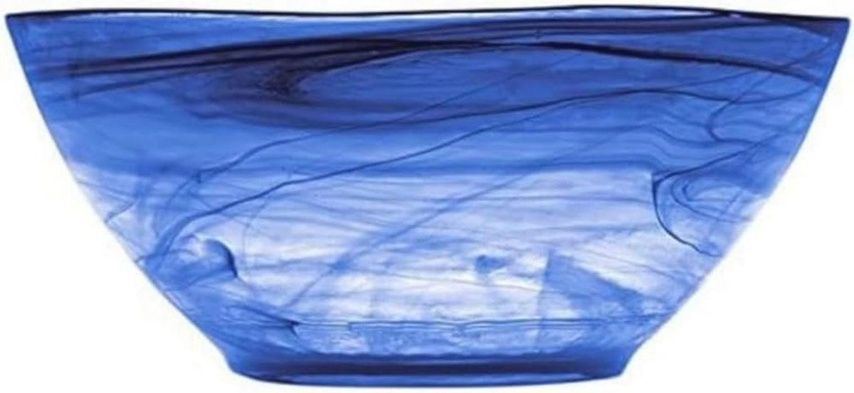 Elegante Alabaster Saladeschaal Blauw Ø 23 cm