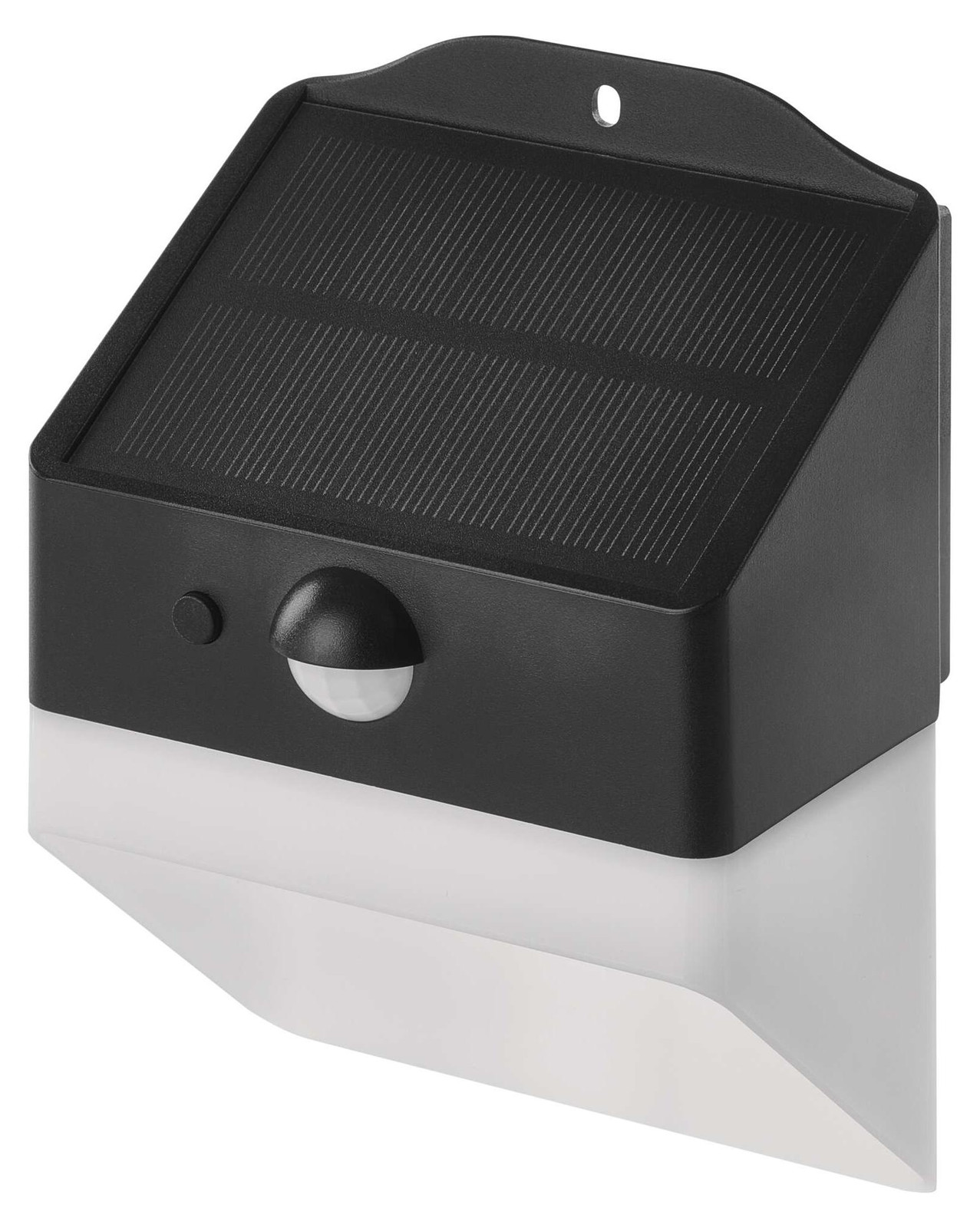 Emos Lunis 2W Zwart-wit LED Wandlamp op Zonne-energie met Bewegingssensor IP65 Model ZG151S