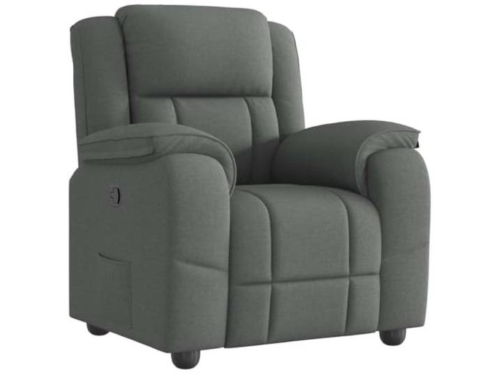 vidaXL Fauteuil inclinable Gris foncé Tissu