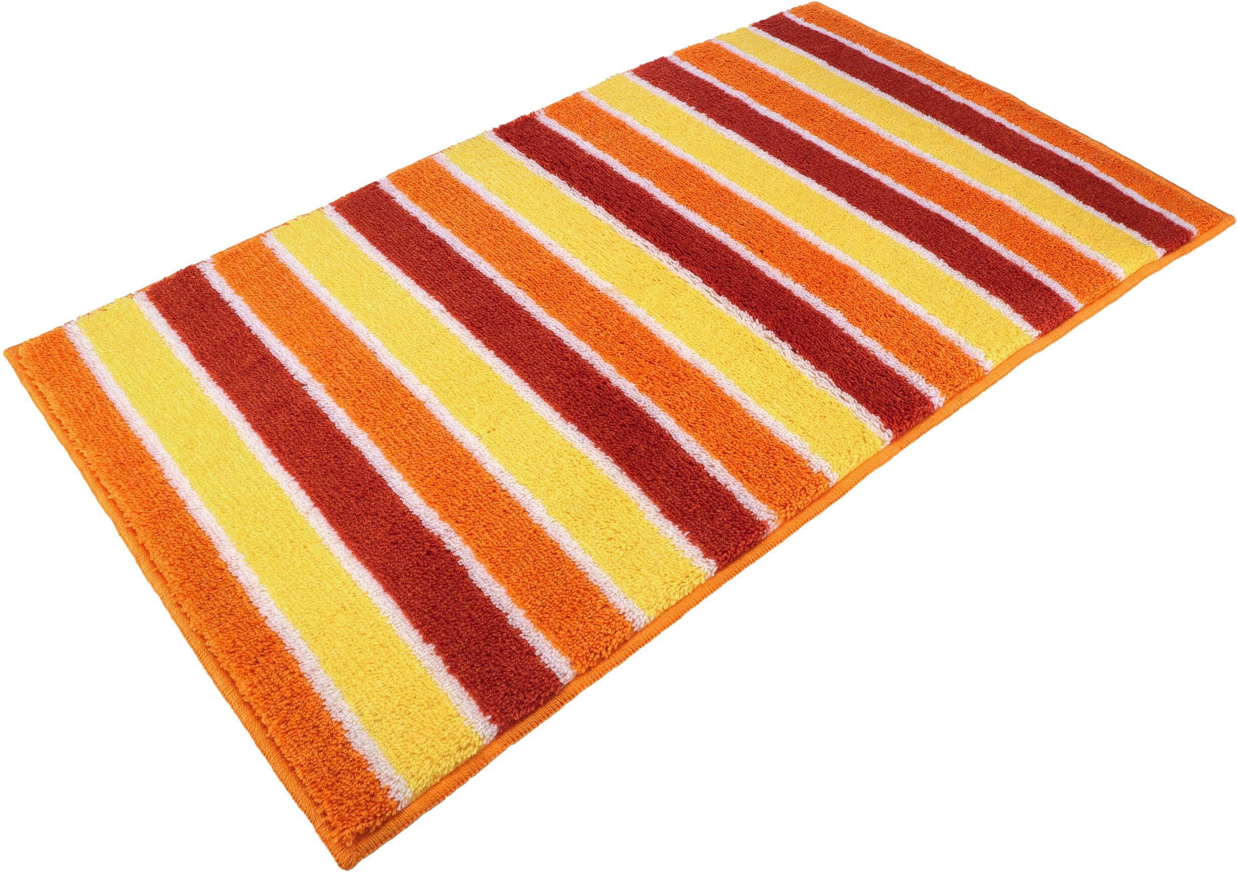 Badematte VOSSEN "»Fancy«", orange, H:16mm, Polyacryl, Badematten, Badematte