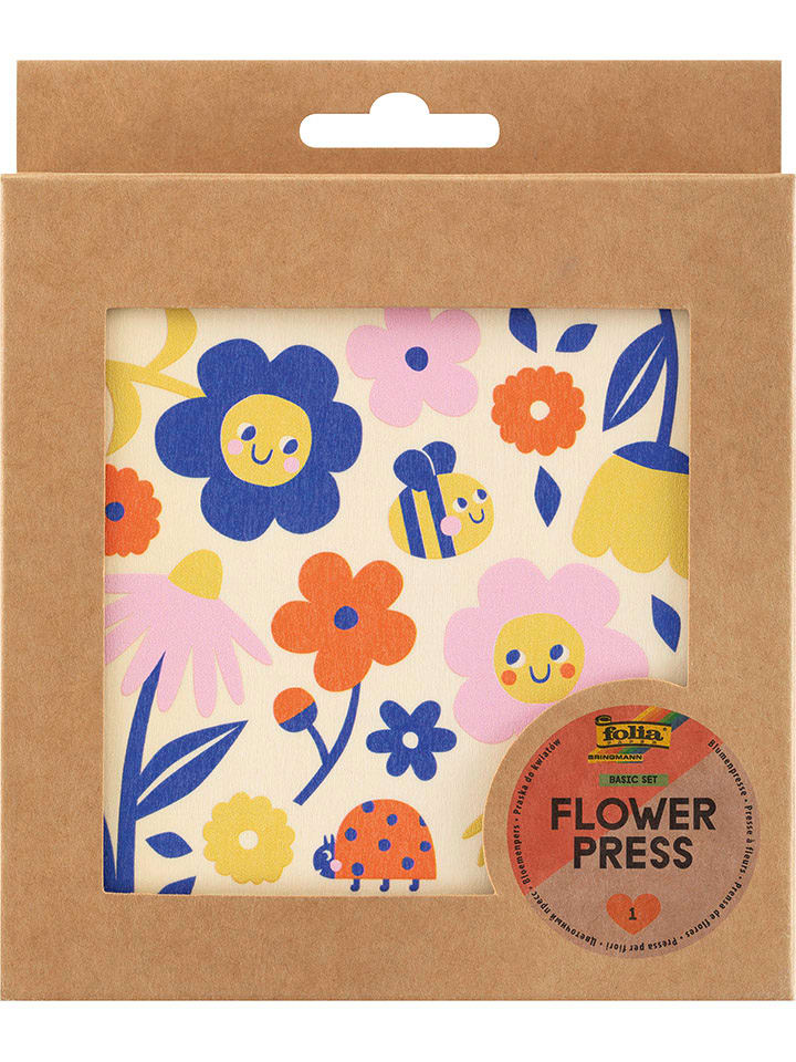 folia PAPER Blumenpresse in Natur/ Bunt - onesize
