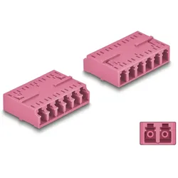 DELOCK LWL Kupplung HD LC Hexaplex Bu zu LC Bu violett