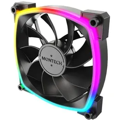 Montech RX120 PWM (120 mm, 3x), PC Lüfter, Mehrfarbig, Schwarz