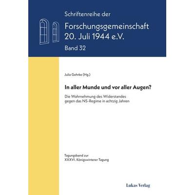 In aller Munde und vor aller Augen?, Taschenbuch von , Lukas Verlag für Kunst- und Geistesgeschichte, 978-3-86732-489-2