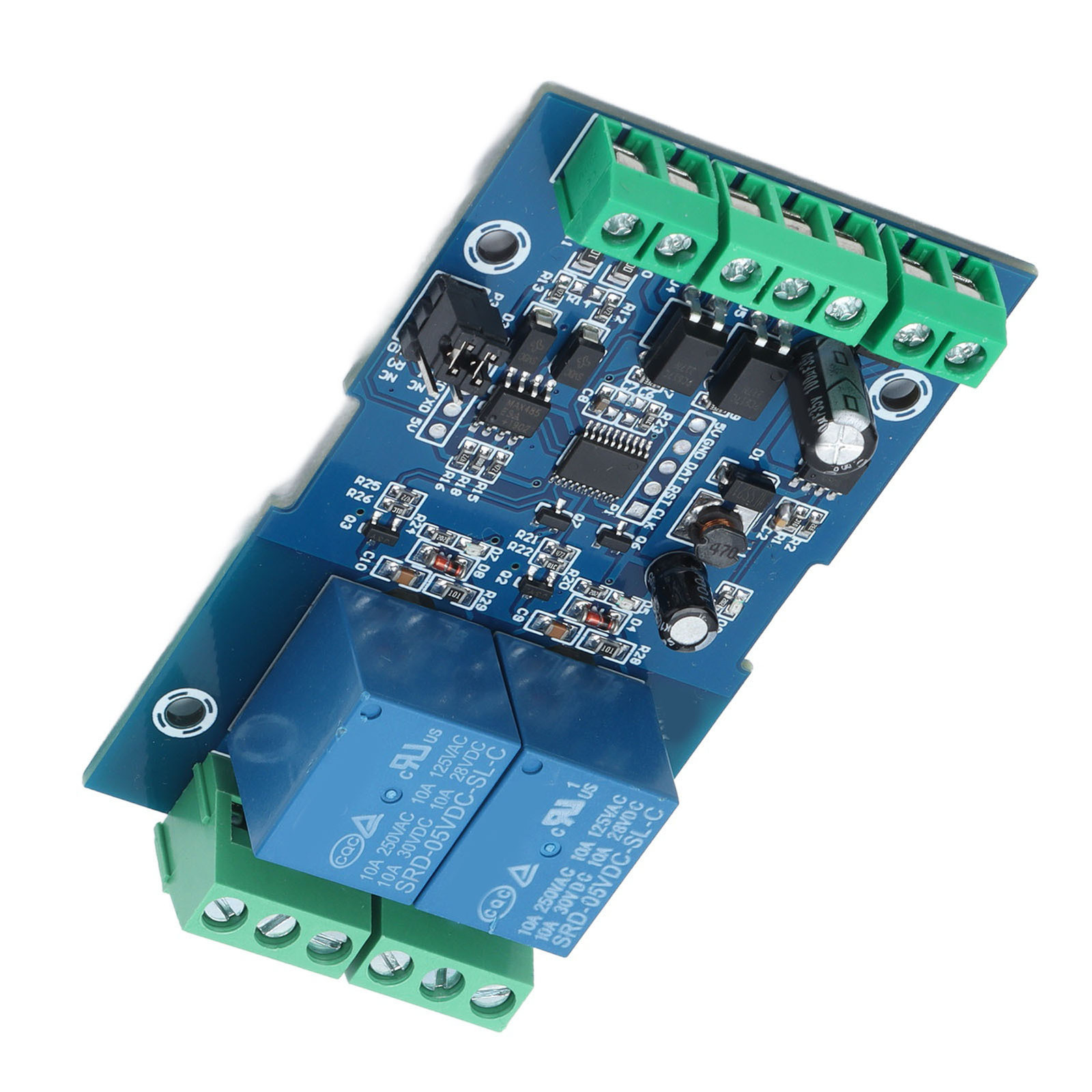Cocosity Relaismodule DC 7-24V met RS485/TTL-ingang en -uitgang en bescherming tegen verkeerde aansluiting, 2 stuks