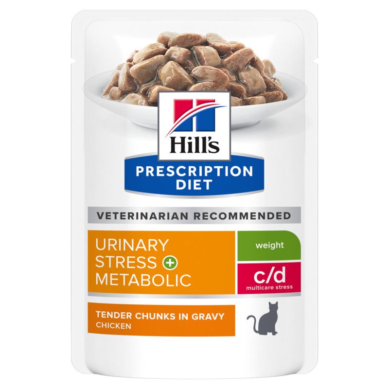 Hill's Prescription Diet C/D Urinary Stress + Metabolic Feline 12x85g 12x85 g Futter