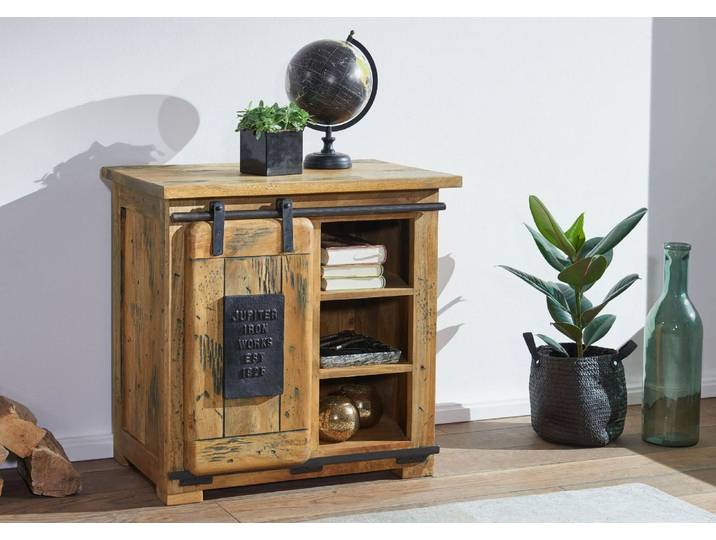 Kommode Mango 70x45x70 natur lackiert RAILWAY #124