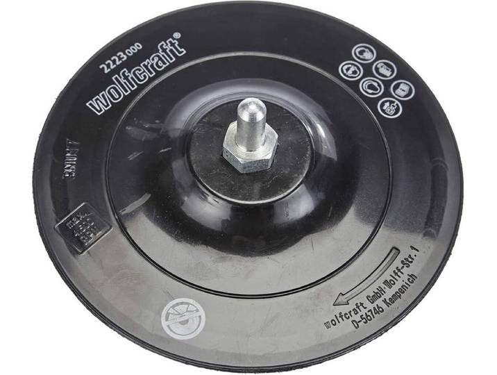 wolfcraft - Steunschijf voor Boormachine Ø 125 mm - 2223000