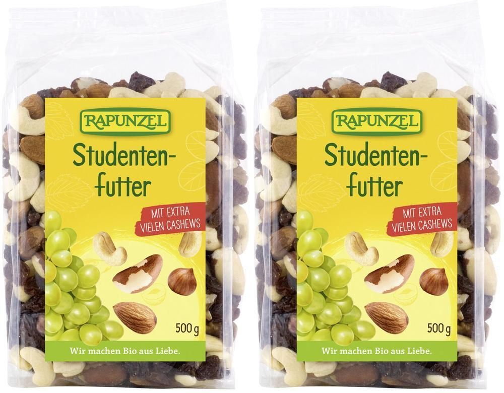 Rapunzel Studentenfutter mit Sultaninen Bio 2x 2x500 g