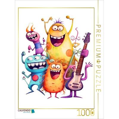 CALVENDO Puzzle Monsterkapelle spielt auf | 1000 Teile Lege-Größe 64x48cm Foto-Puzzle für glückliche Stunden