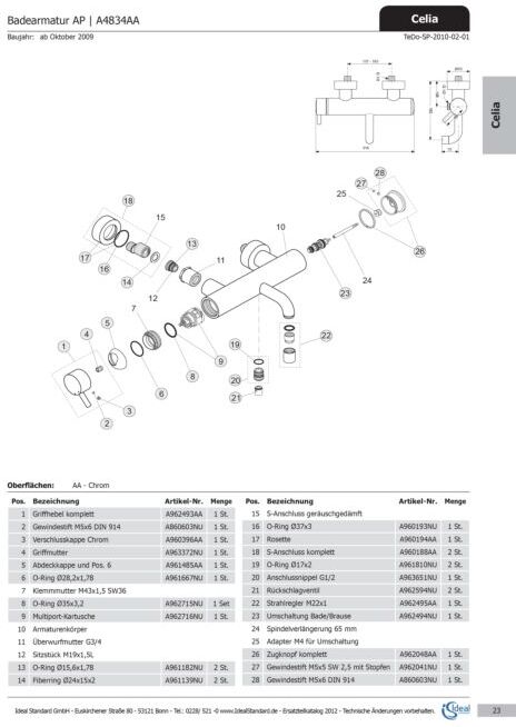 Ideal Standard kpl., Bade/Brause AP A962494NU