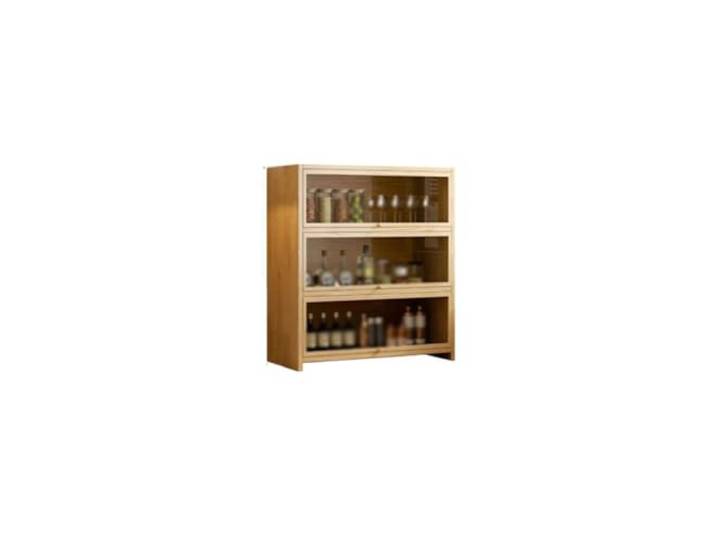 BNNP Industrial Wine Bar Cabinet Weinschrank Wandmontage Home Wohnzimmer Lagerregal Moderne minimalistische Vitrine Likörregal Farmhouse Spirituosenschrank -Bar Weinregal(S60cm)
