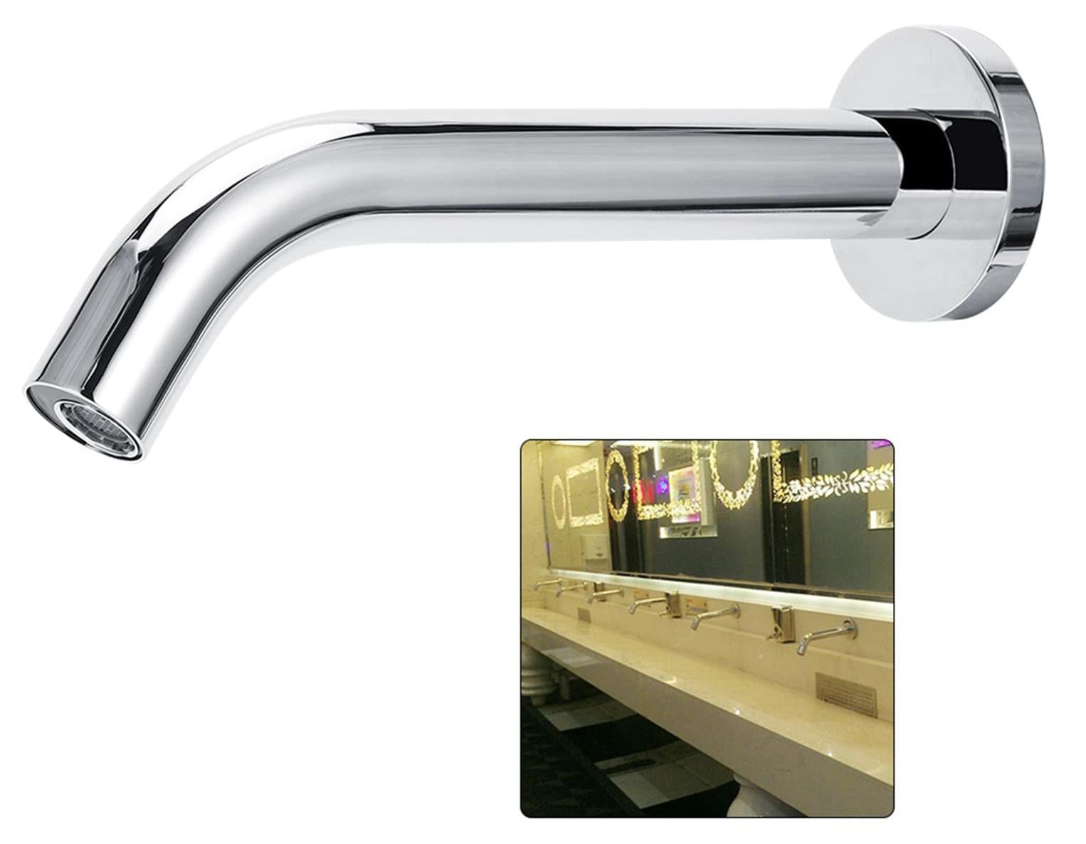 Dripio Infraroodsensor kraan van roestvrij staal met wandmontage en G1/2" aansluiting