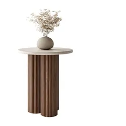 COUCHTISCH CANYON S mit gerilltem Sockel