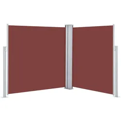vidaXL Ausziehbare Seitenmarkise Braun 140 x 600 cm
