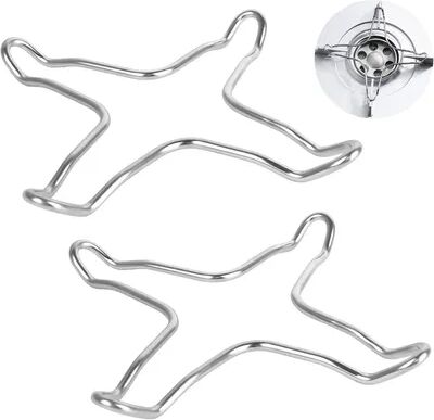 Discount Dollar Deals Stainless Steel Gas Stove Support Stand, Camping Iron Stove Ring, Heat Diffuser, Small Pot Stand For Kitchen Cooking 2pcs