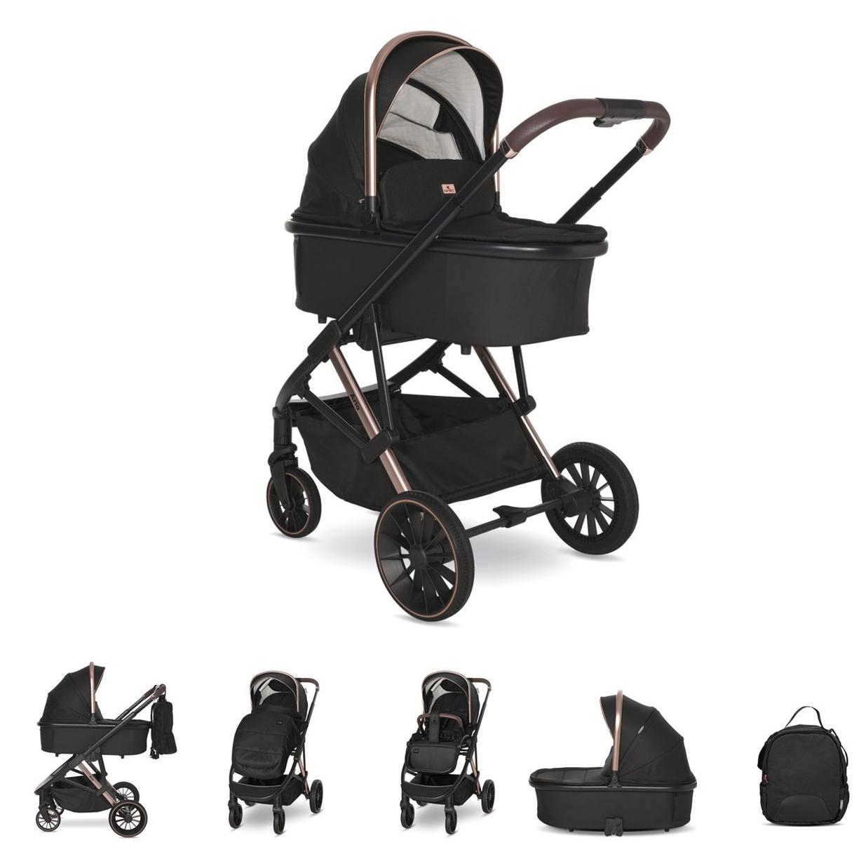 Lorelli Kombikinderwagen Aria 2 in 1, Babywanne, Sportsitz umkehrbar, faltbar