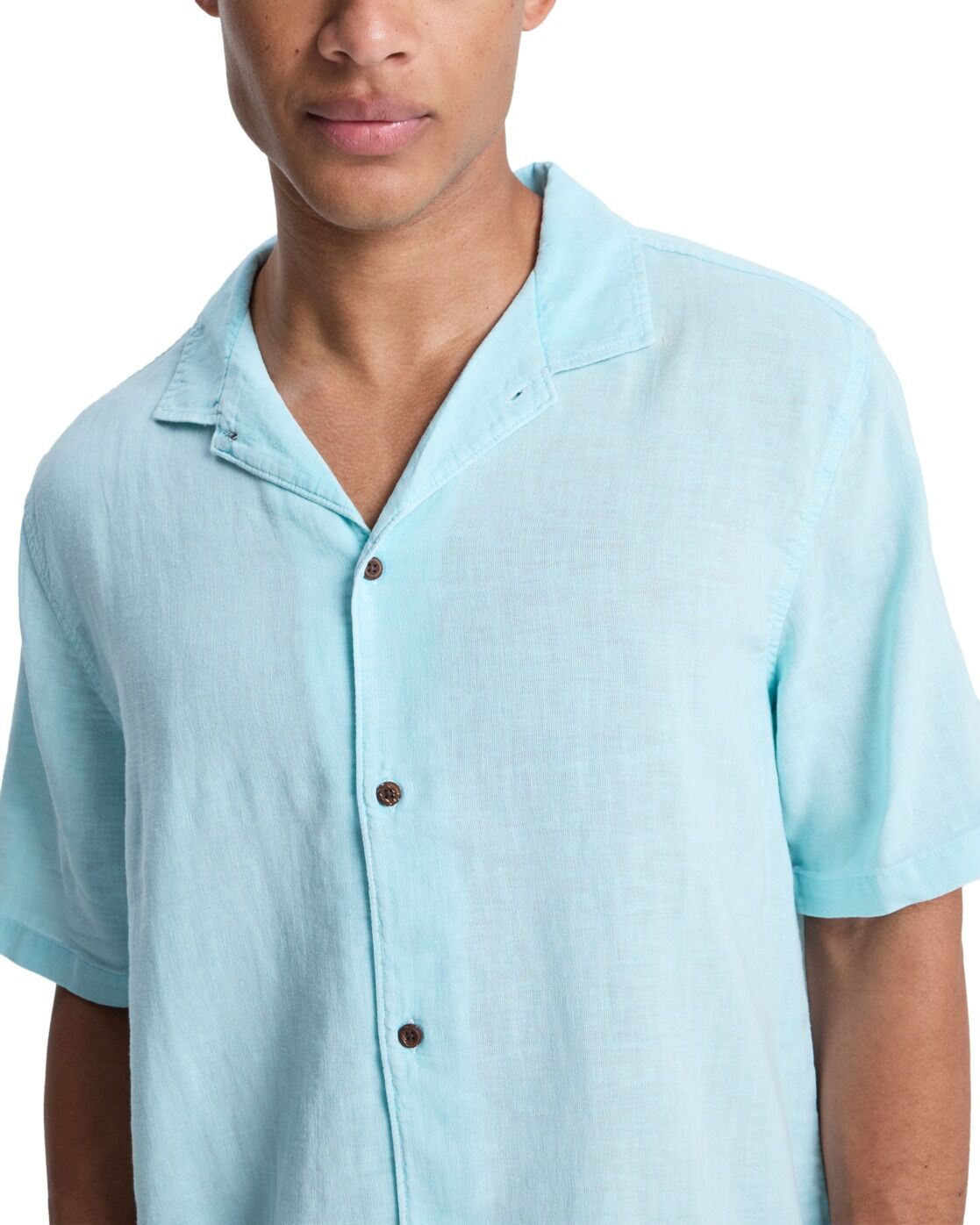 Funktionshemd QUIKSILVER "Sunrise", Herren, Gr. S, blau (blau haze), Obermaterial: 55% Baumwolle, 45% Hanf., Hemden Funktionshemd blau haze S