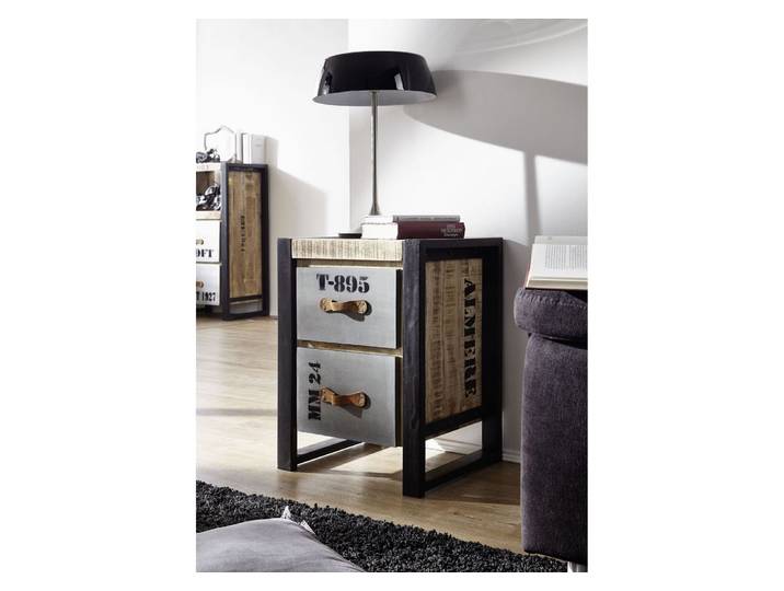 Beistelltisch Mango 45x40x60 natur bedruckt FACTORY #123