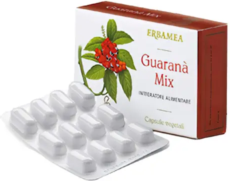 ERBAMEA Srl Erbamea - Guaranà Mix 24 Capsule Vegetali - Integratore Energia Naturale