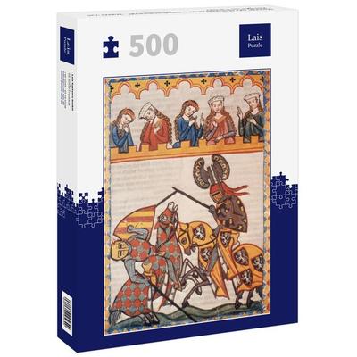 Lais Puzzle Meister der Manessischen Liederhandschrift - Walter von Klingen im Turnier 500 Teile